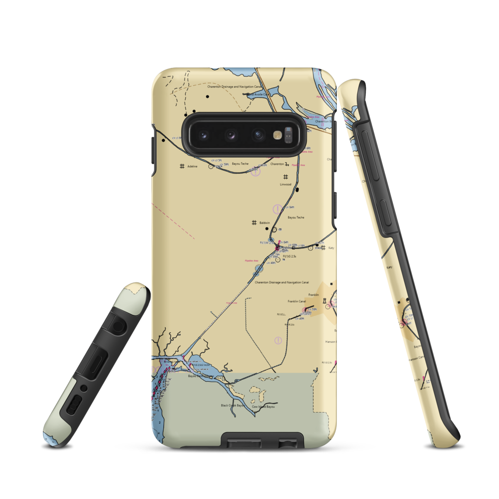 Bayou Teche Marina, Inc. (Baldwin, LA) NOAA Chart Samsung Phone Case Samsung Galaxy S10 model shown