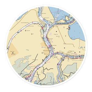 Berwick Town Dock (Amelia, LA) NOAA Chart Sticker