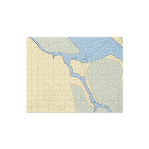 Gros Marine Services (Napoleonville, LA) NOAA Chart Jigsaw Puzzle