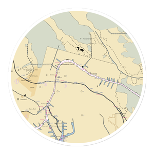 Houma City Dock (Houma, LA) NOAA Chart Sticker