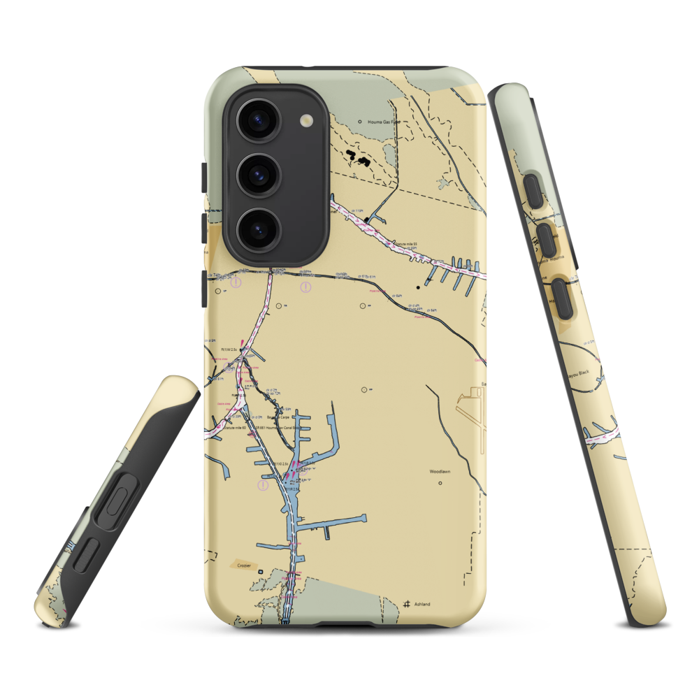 Retif Oil and Fuel (Houma, LA) NOAA Chart Samsung Phone Case Samsung Galaxy S23 Plus model shown