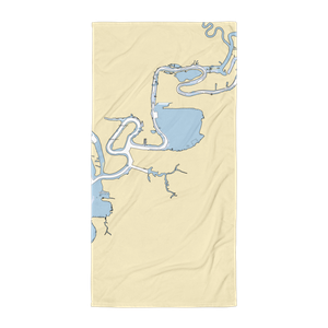 Nalmar Landing (Westlake, LA) NOAA Chart Towel