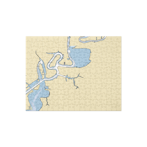 Bowtie Marina (Lake Charles, LA) NOAA Chart Jigsaw Puzzle