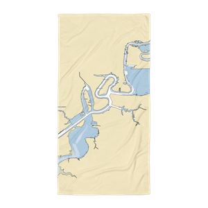 Port of Lake Charles (Westlake, LA) NOAA Chart Towel