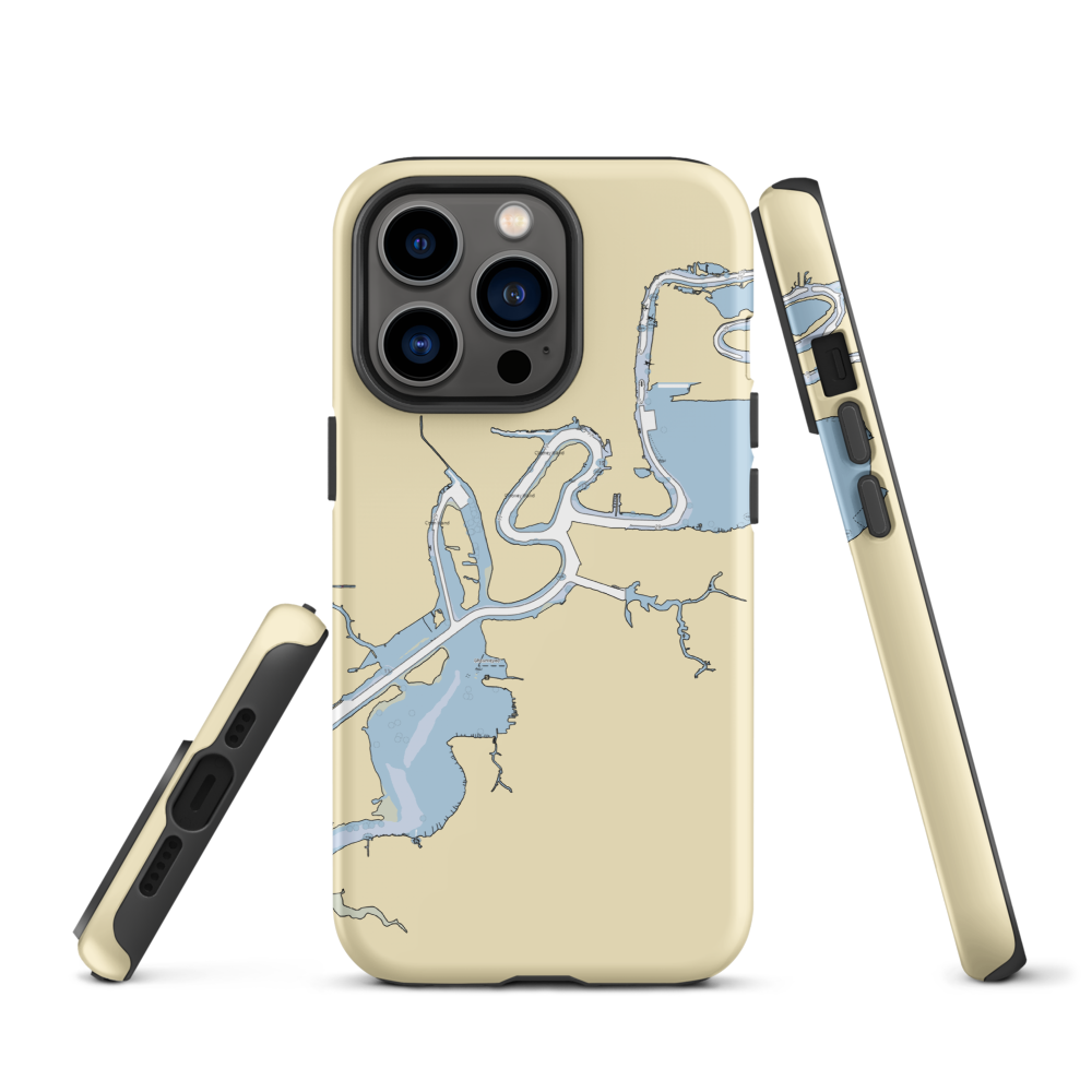 L'Auberge Casino Resort (Westlake, LA) NOAA Chart  Tough iPhone Case iPhone 13 Pro model shown
