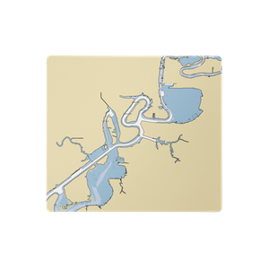 Golden Nugget Lake Charles Marina (Westlake, LA) NOAA Chart  Gaming Mouse Pad