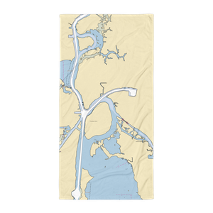 Calcasieu Point Landing (Lake Charles, LA) NOAA Chart Towel