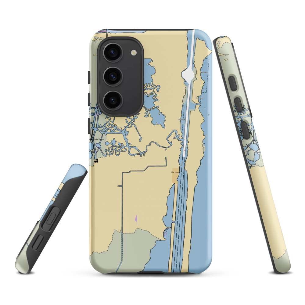 Spicer-Hughes Marina & Motel (Hackberry, LA) NOAA Chart Samsung Phone Case Samsung Galaxy S23 Plus model shown