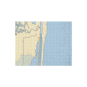 Hackberry Fishing Camp & Marina (Hackberry, LA) NOAA Chart Jigsaw Puzzle