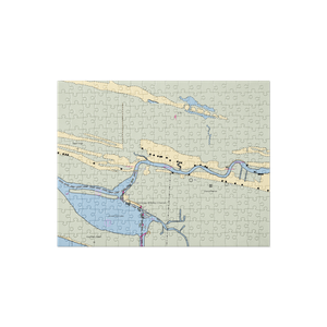 Larry's Seafood and Marina (Creole, LA) NOAA Chart Jigsaw Puzzle