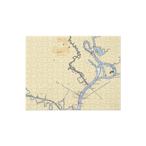 Orange Boating Club (Bridge City, TX) NOAA Chart Jigsaw Puzzle