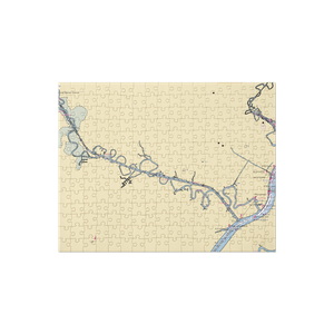 Peggy's On the Bayou (Bridge City, TX) NOAA Chart Jigsaw Puzzle