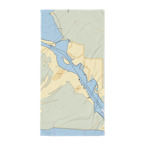 Sabine Pass Port Authority (Port Arthur, TX) NOAA Chart Towel