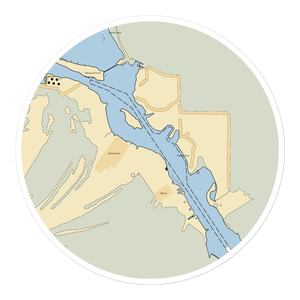 Sabine Pass Port Authority (Port Arthur, TX) NOAA Chart Sticker