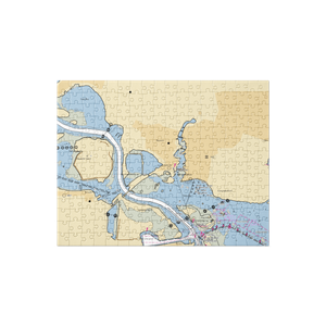 Bayland Marina (La Porte, TX) NOAA Chart Jigsaw Puzzle