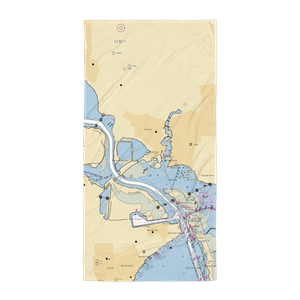 Bayland Marina (La Porte, TX) NOAA Chart Towel