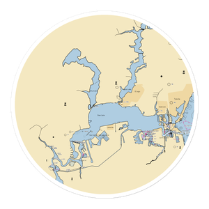 Bal Harbor Marina (Houston, TX) NOAA Chart Sticker