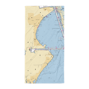 Houston Yacht Club (Pasadena, TX) NOAA Chart Towel