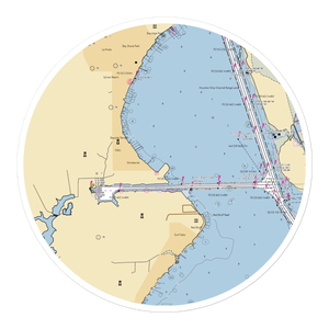 Houston Yacht Club (Pasadena, TX) NOAA Chart Sticker