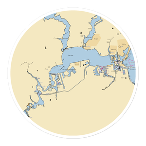 South Shore Harbour Marina (League City, TX) NOAA Chart Sticker