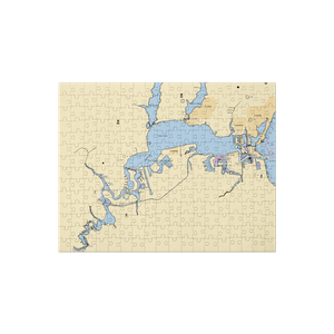 CP Waterfront Marina (League City, TX) NOAA Chart Jigsaw Puzzle