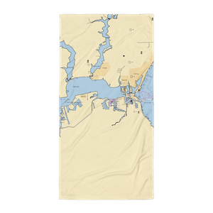 Waterford Harbor Yacht Club (League City, TX) NOAA Chart Towel