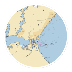 Lakewood Yacht Club (League City, TX) NOAA Chart Sticker