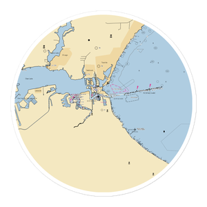 B Sailing Club (League City, TX) NOAA Chart Sticker