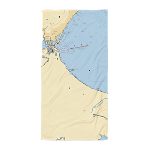 Texas Corinthian Yacht Club (Bacliff, TX) NOAA Chart Towel