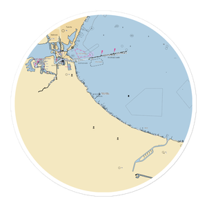 Texas Corinthian Yacht Club (Bacliff, TX) NOAA Chart Sticker