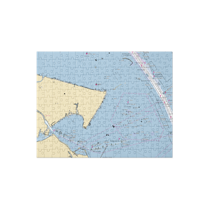 Eagle Point Fishing Camp (Bacliff, TX) NOAA Chart Jigsaw Puzzle