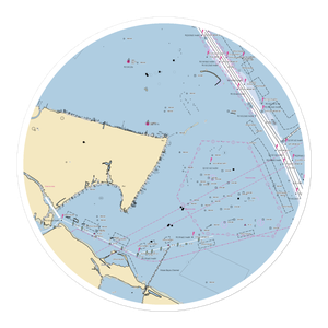 Eagle Point Fishing Camp (Bacliff, TX) NOAA Chart Sticker