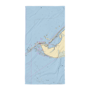 Spoonbill RV Park (Hankamer, TX) NOAA Chart Towel