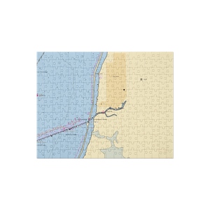 Oak Island Lodge (Hankamer, TX) NOAA Chart Jigsaw Puzzle