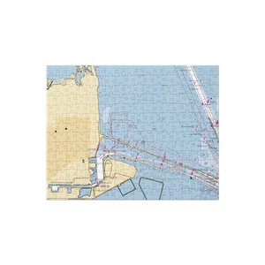 Curl's Bait Center (Texas City, TX) NOAA Chart Jigsaw Puzzle