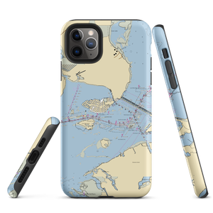 Teakwood Marina (Galveston, TX) NOAA Chart  Tough iPhone Case