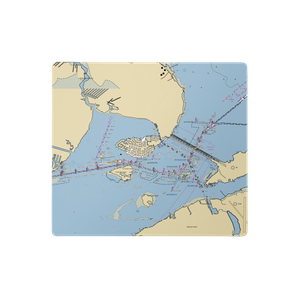 Teakwood Marina (Galveston, TX) NOAA Chart  Gaming Mouse Pad