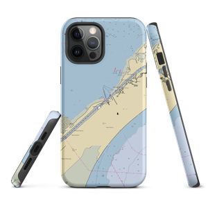 Bolivar Yacht Basin (Port Bolivar, TX) NOAA Chart  Tough iPhone Case