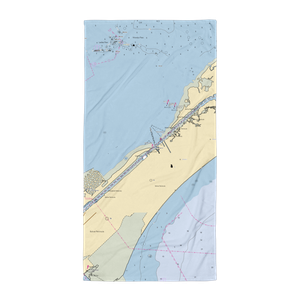 Bolivar Yacht Basin (Port Bolivar, TX) NOAA Chart Towel