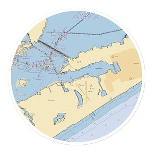 Lakewood South (Galveston, TX) NOAA Chart Sticker