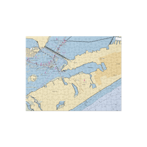 Pelican Rest Marina (Galveston, TX) NOAA Chart Jigsaw Puzzle