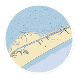 Steve's Landing (Port Bolivar, TX) NOAA Chart Sticker