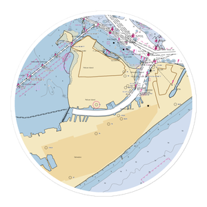 Harbor House Hotel and Marina at Pier 21 (Friendswood, TX) NOAA Chart Sticker