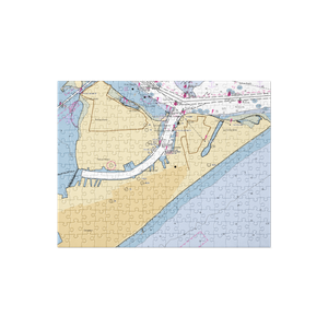 Galveston Party Boats at Pier 19 Fuels (Friendswood, TX) NOAA Chart Jigsaw Puzzle