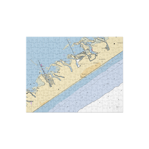 Waterman's Marina (Galveston, TX) NOAA Chart Jigsaw Puzzle