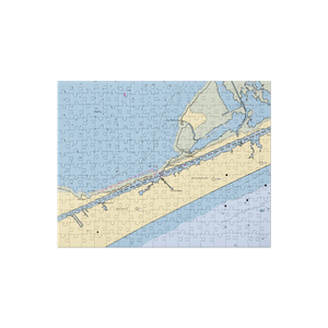 Stingaree Restaurant & Marina (Port Bolivar, TX) NOAA Chart Jigsaw Puzzle