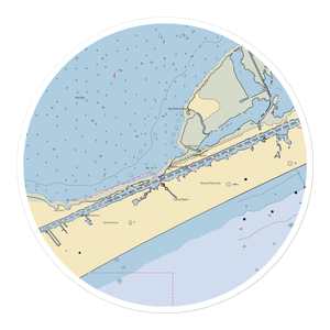 Stingaree Restaurant & Marina (Port Bolivar, TX) NOAA Chart Sticker