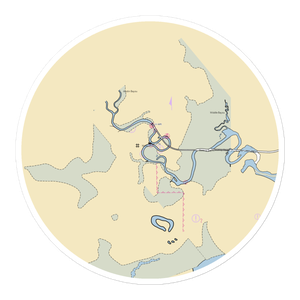 Bastrop Marina (Freeport, TX) NOAA Chart Sticker