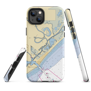 Bridge Harbor Yacht Club (Clute, TX) NOAA Chart  Tough iPhone Case