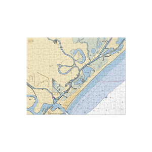 Bridge Harbor Yacht Club (Clute, TX) NOAA Chart Jigsaw Puzzle